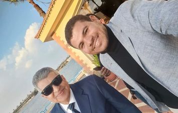 الفريق أسامة ربيع  ومراسل أهل مصر 
