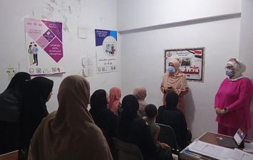 جانب من القافلة الطبية 