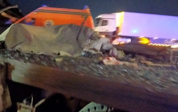 حادث طريق الكريمات ببنى سويف 