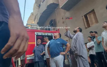 جانب من الحريق