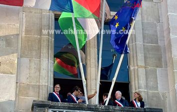 علم فلسطين فب باريس