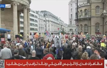 مظاهرات في لندن ضد زيارة ترامب إلى بريطانيا