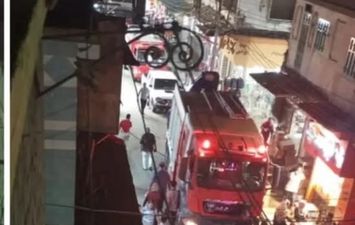 انهيار بلكونة عقار بالشرقية 