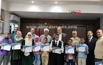 اثناء تكريم الفائزين 