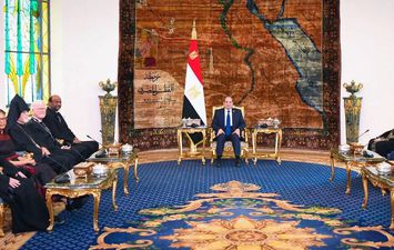 الرئيس السيسي ووفد الكنائس