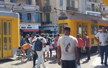انفصال عربتي ترام