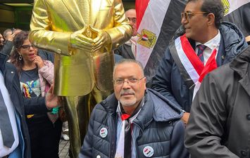 تمثال الرئيس السيسي في بلحيكا