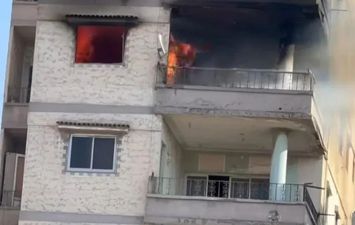 حريق شقة بالإسكندرية