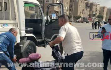 حملة مرورية لضبط مركبة السكوتر بقنا