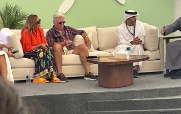 يسرا وحسين فهمي من مهرجان الجونة 