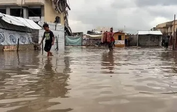 الأمطار في غزة 