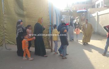إقبال السيدات على اللجان الانتخابية بكفر الشيخ 
