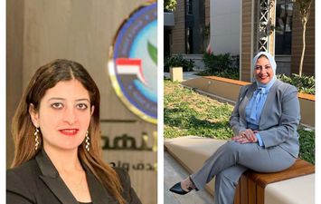 الصجفية أسماء حسانين والنائبة مونيكا مجدي
