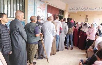 جانب من الإقبال على الانتخابات 