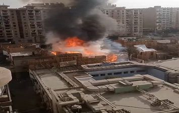 حريق استديو مصر