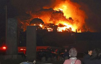 حريق هائل في اليابان