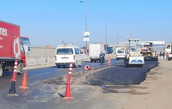 جانب من تصليح الهبوط الأرضي