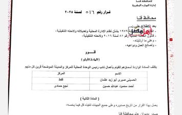 قرار  المحافظ  