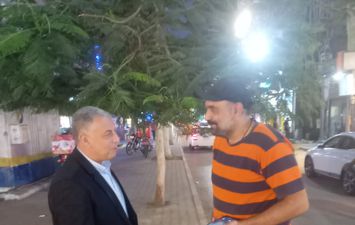 محافظ الاسماعيليه في جولات ميدانية بشارع السلطان حسين 