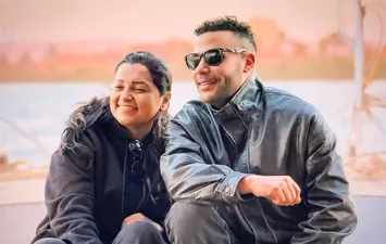 محمد إمام والمخرجة شيرين عادل 