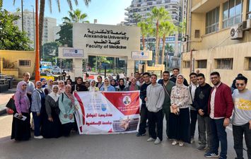 القافلة الطبية جامعة الإسكندرية