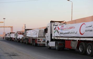 قافلة إغاثية لغزة