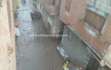 هطول أمطار غزيرة على كفر الشيخ 