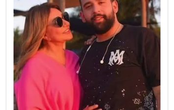 ليلي علوي وابنها 