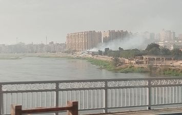 جانب من الحريق 