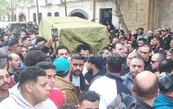 جنازة والده رضا البحراوي 