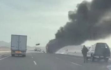 حريق أتوبيس