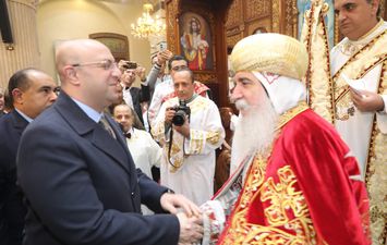 قداس عيد الميلاد بمطرانية بنى سويف 