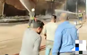 حريق مصنع كيماويات