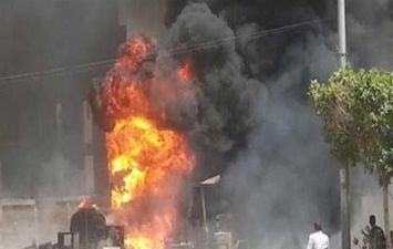 انفجار مطار دبي