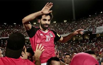 احتفال محمد صلاح
