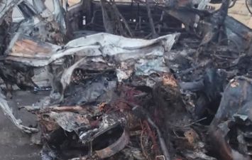 السيارة بعد الحادث 