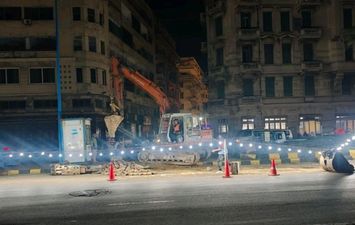 أعمال شبكة الصرف الصحي بالإسكندرية