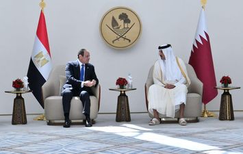الرئيس السيسي وأمير قطر