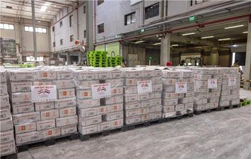 جانب من المساعدات