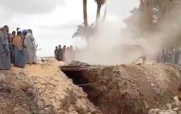 جانب من تسرب المياه 