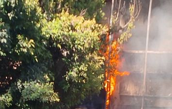 حريق مطعم سموحة