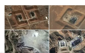 دمار في مواقع ايرانية