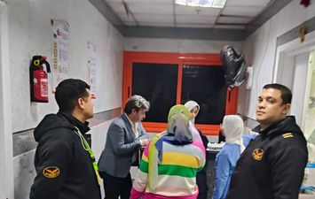 بداخل مستشفى التأمين الصحي ببنى سويف 