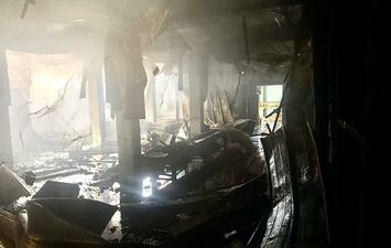 جانب من الحريق