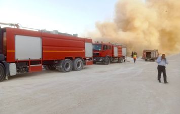 جانب من الحريق