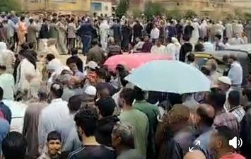 جنازه ضحايا حادث طريق الإسماعيلية السويس 