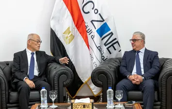 وليد جمال الدين أثناء لقاءه سفير اليابان