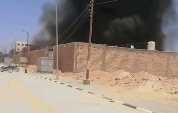 الحريق مصنع قطن طهطا 