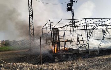 جانب من الحريق 