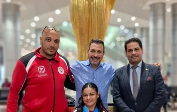 جانب من الحضور ومرافقه مندوب وزارة الشباب والرياضة 